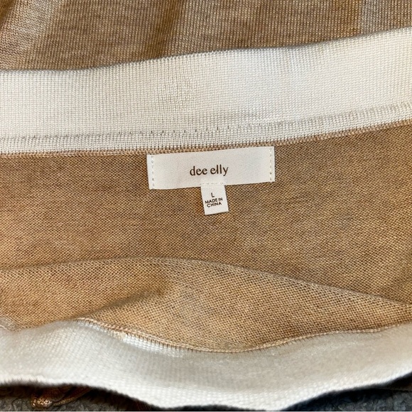 Dee Elle Tan Skirt Set Elegant and Stylish - Picture 2 of 8